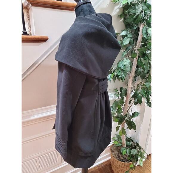 Jolt Women's Black Polyester Long Sleeve Buttons Front Casual Jacket Coat Size M - Picture 5 of 11